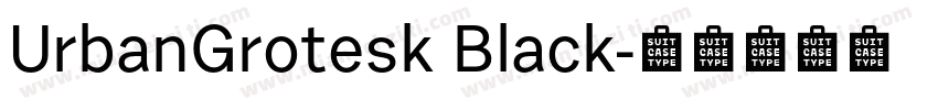 UrbanGrotesk Black字体转换